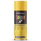 Paint Factory Sunshine Yellow Gloss Spray Paint 400ml