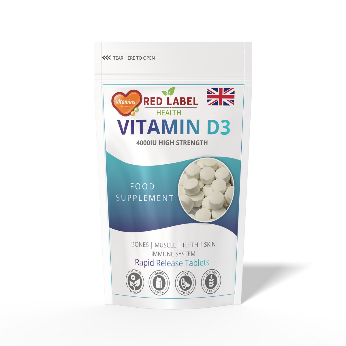 Vitamin D3 4000IU - 360 Tablets