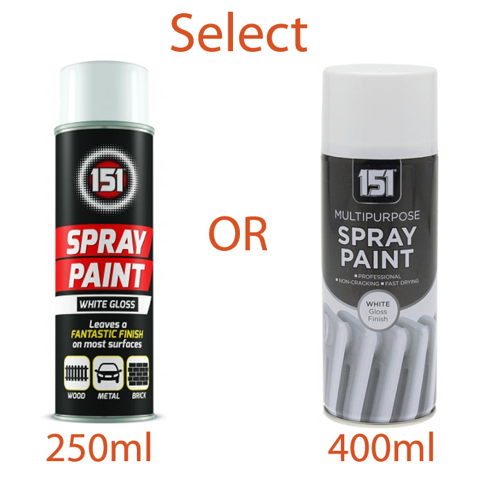 White Gloss Spray Paint 400ml Spray Paint