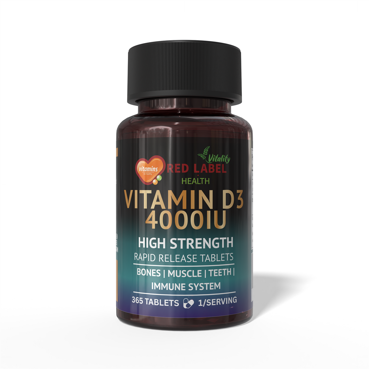 Vitamin D3 4000IU - 365 Tablets