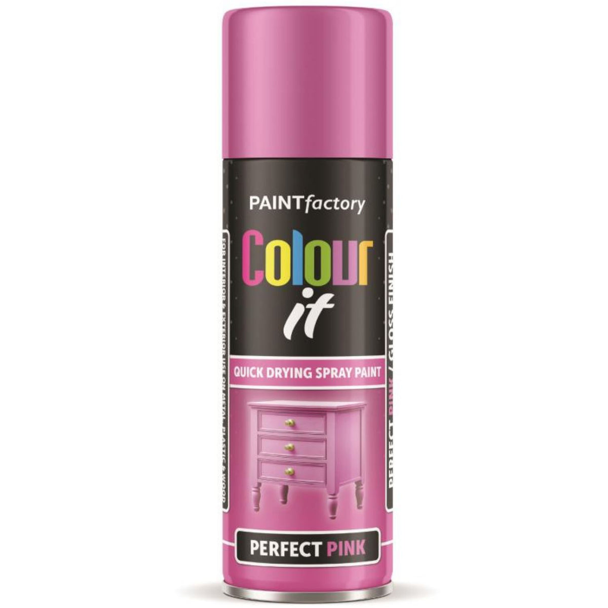 Paint Factory Pink Gloss Spray Paint 250ml