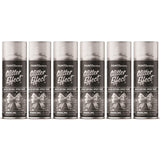 6X - Paint Factory Silver Glitter Effect Spray Paint 400ml