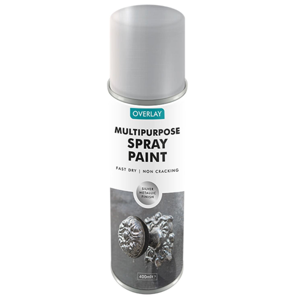 Overlay Silver Metallic 400ml Professional Spray Paint