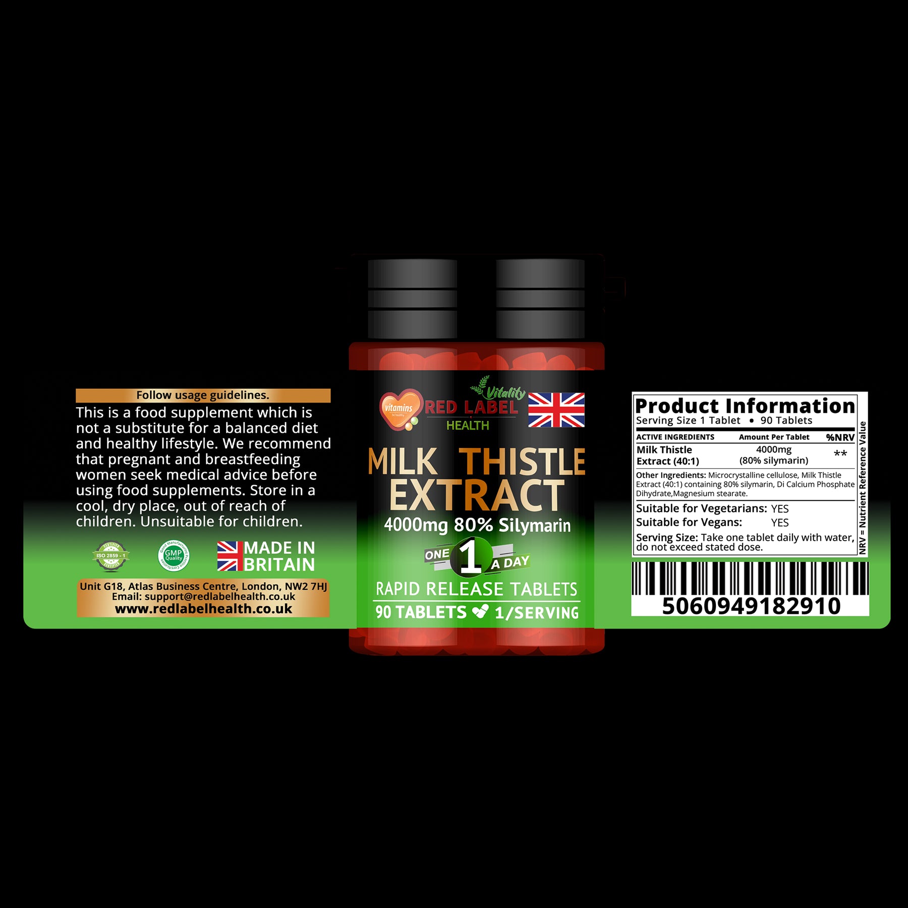 Milk Thistle 90 Tablets 4000mg