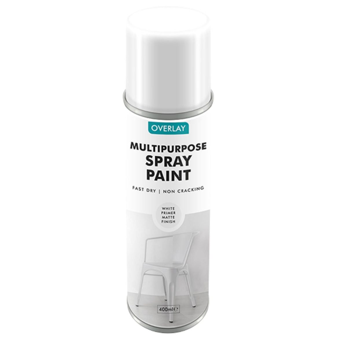 Overlay White Primer Matt Auto Professional Spray Paint 400ml
