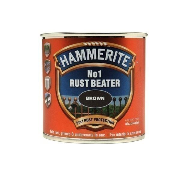 2X Hammerite No.1 Rustbeater Dark Brown 250ml Rustbeater