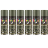 6X Paint Factory Nato Green Matt Spray Paint 250ml