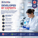 Brits Vita Vitamin B12 Tablets High Strength - 365 Tablets - 1000mcg Dual Power Vit B12