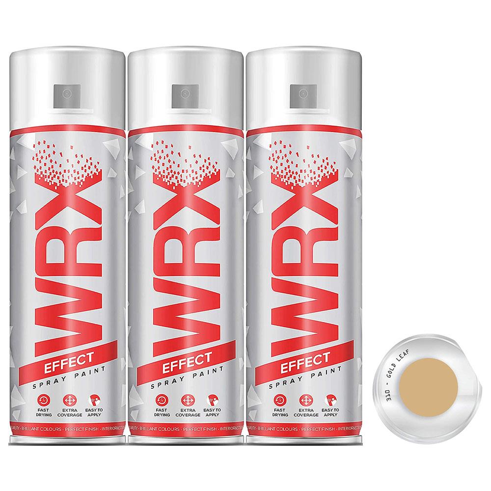 3X WRX Gloss Gold Leaf Spray Paint 400ml Spray Paint