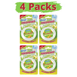 4X Duzzit Fresh Lemon Scented Oval Fridge Freshener
