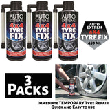 3X Auto Extreme Tyre Fix Large Size 450Ml Inflater