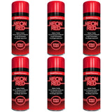 6X Paint Factory Red Fluorescent Neon Spray Paint 200ml