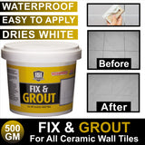 Fix Grout Waterproof 500G Ceramic