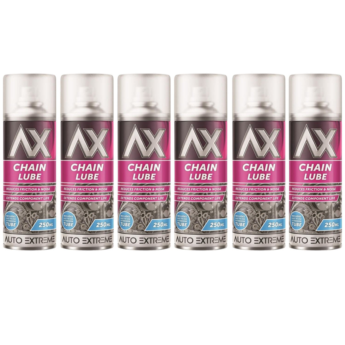 6X Chain Lube Spray 250ml