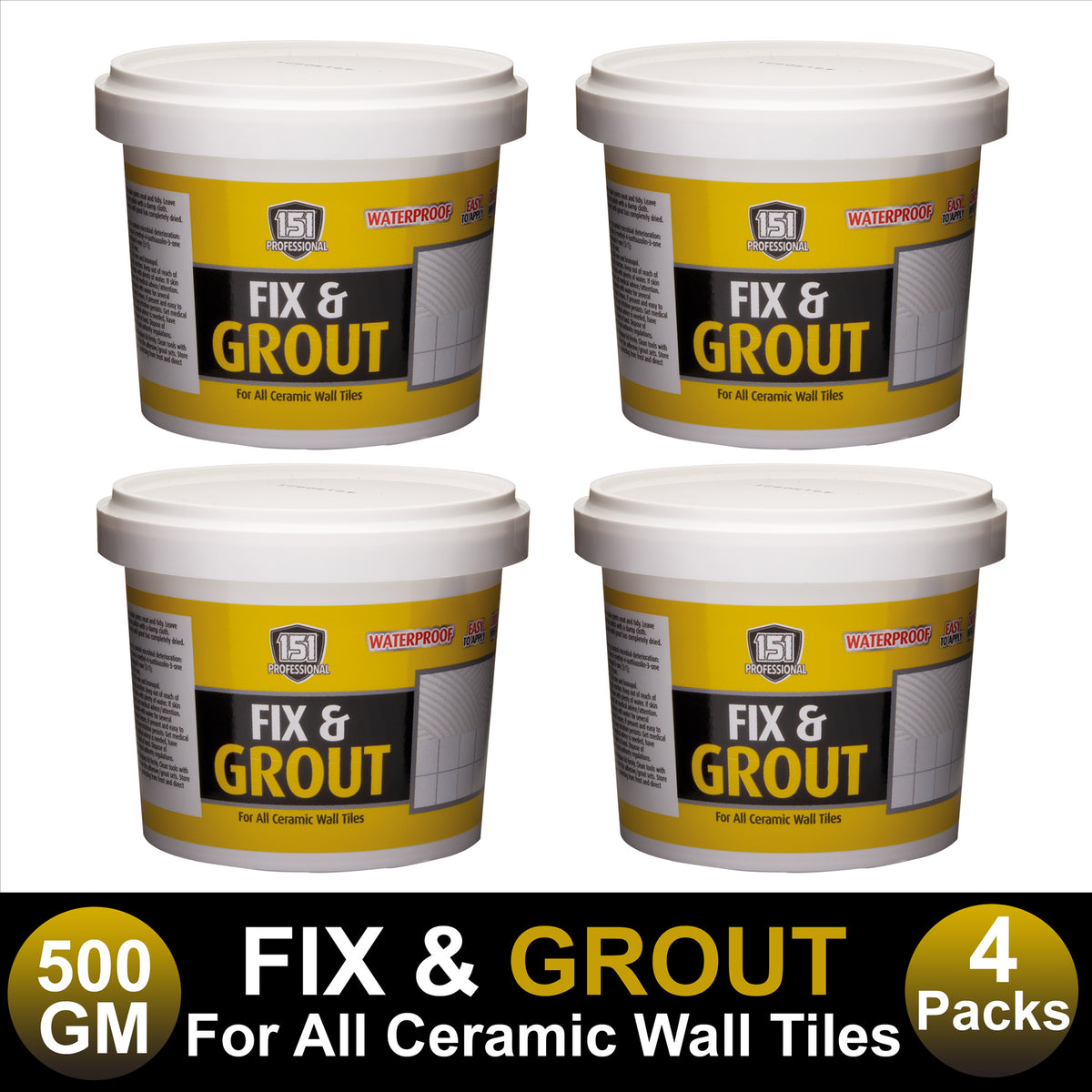 4X Fix Grout Waterproof 500G Ceramic