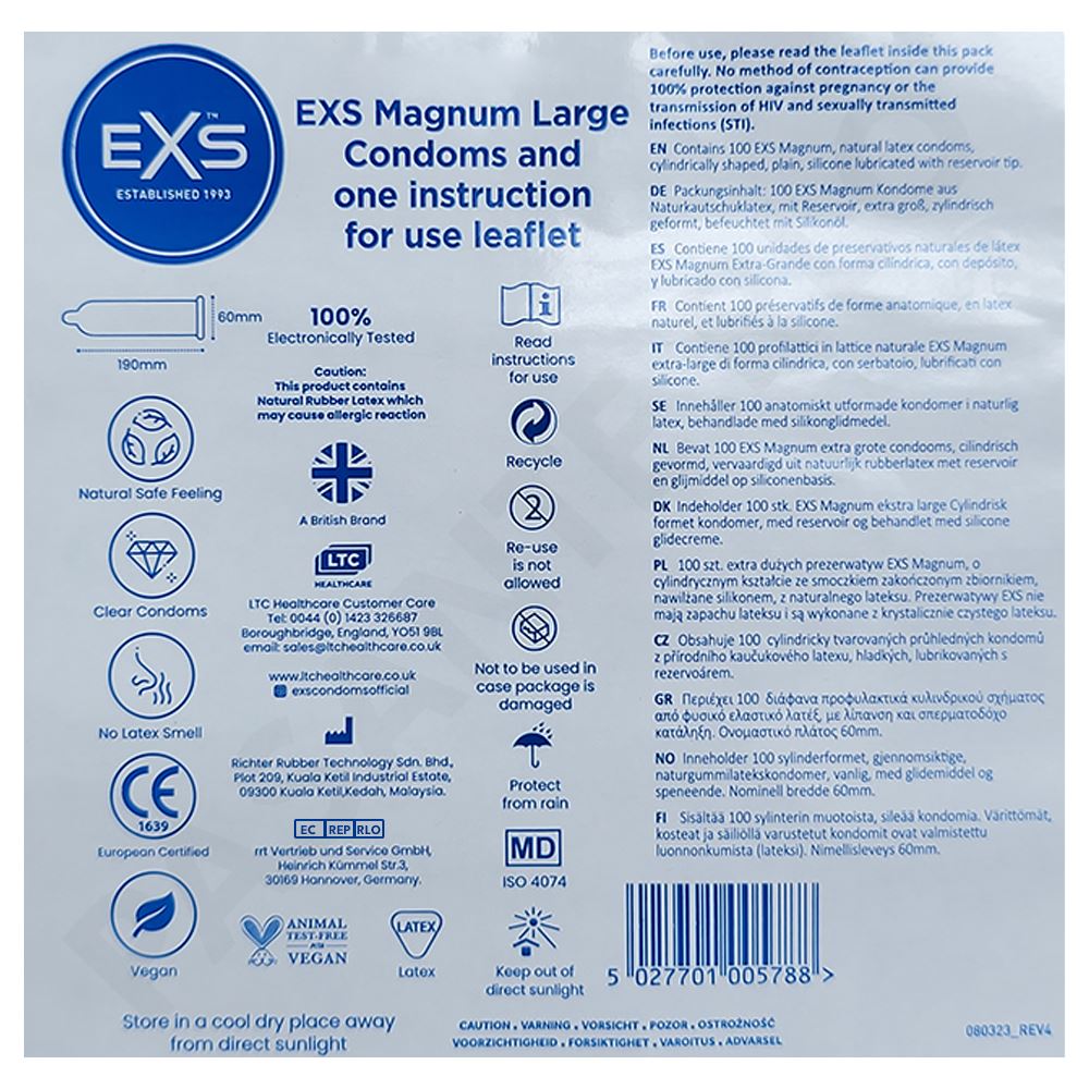 24X EXS Magnum Condoms
