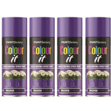 4X Paint Factory Proper Purple Gloss Spray Paint 400ml