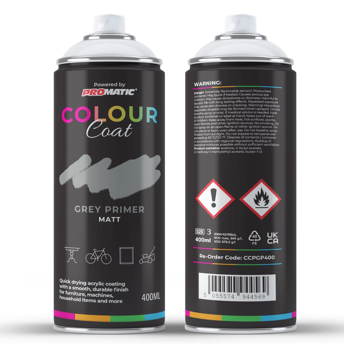 Grey Primer Matt Spray Paint 400ml