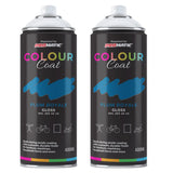 2X Plum Royale RAL 260 40 40 Gloss Spray Paint 400ml