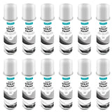 12X Overlay Gloss White Auto Professional Spray Paint 250ml