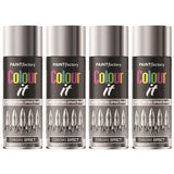 4X Paint Factory Chrome Effect Gloss Spray Paint 400ml