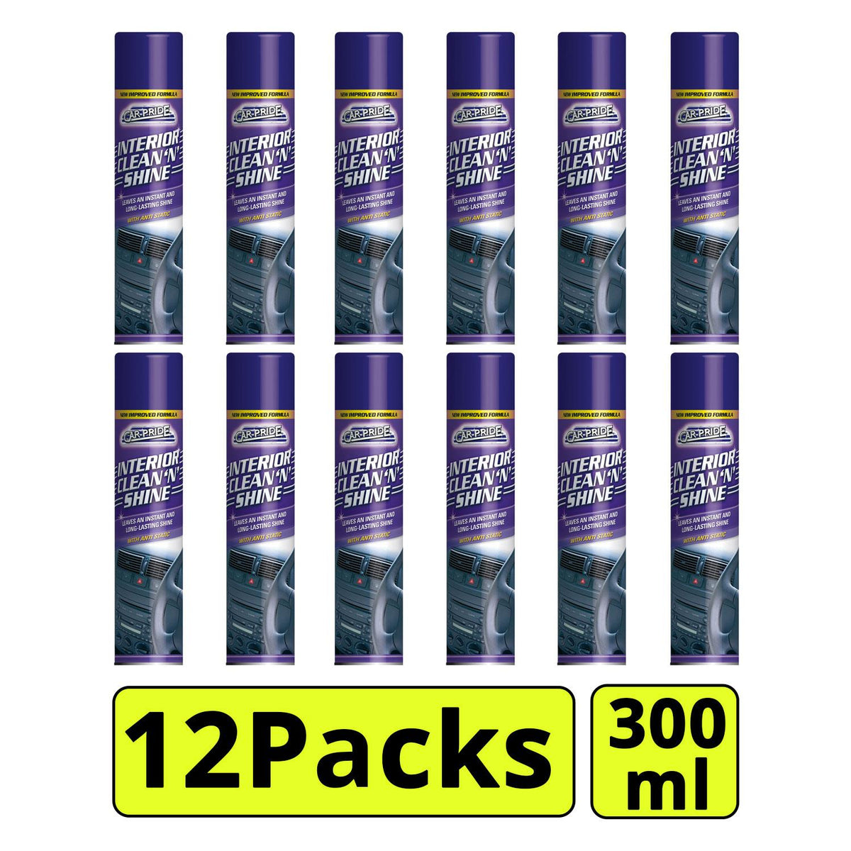 12X - Interior Clean & Shine 300ml