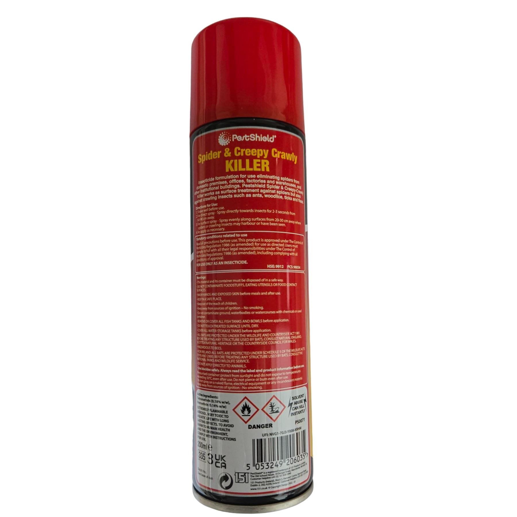 5X No More Spider & Creepy Crawly Spray 200ml Pest Control