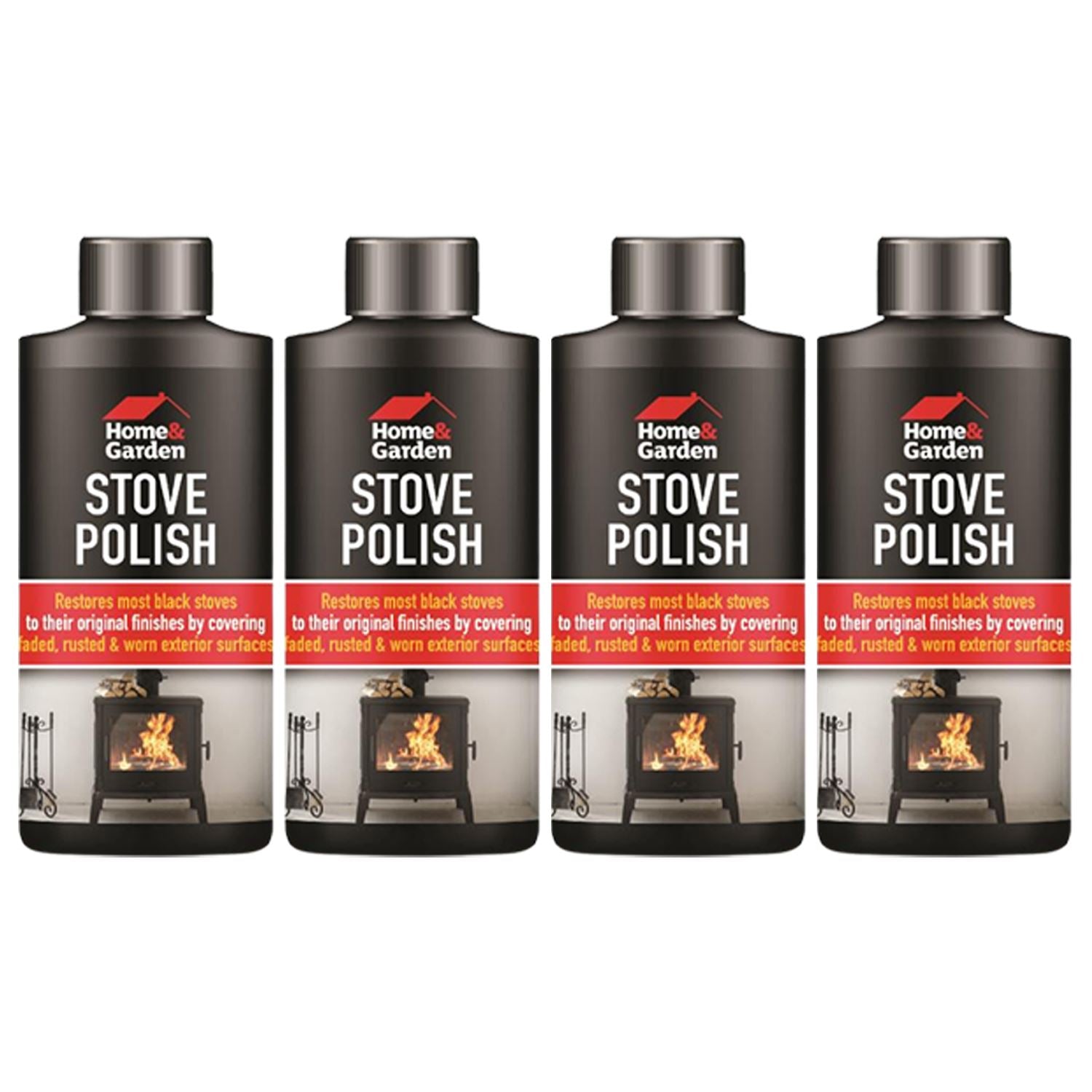 4X - Stove Polish Spray 200ml Cleaner