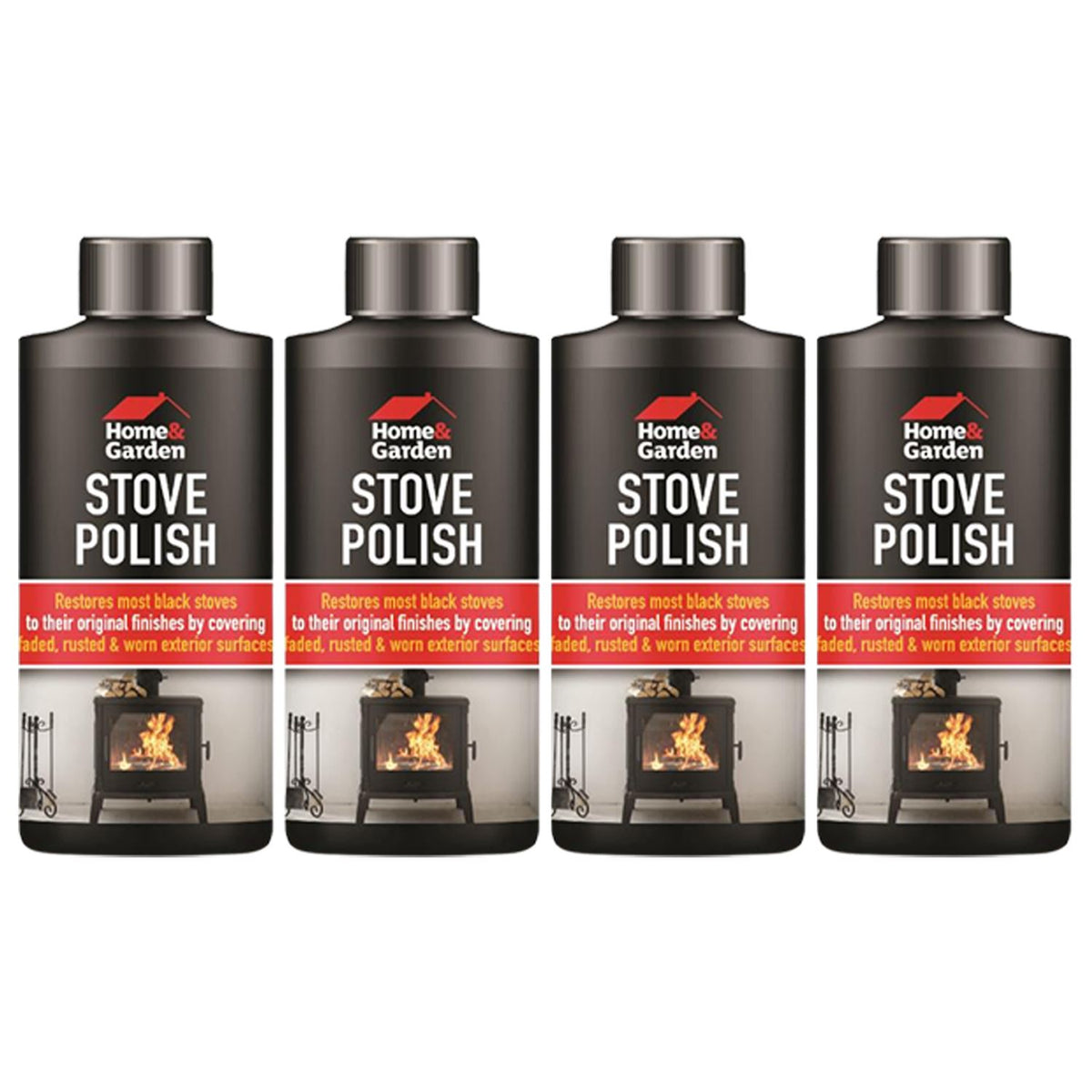 4X - Stove Polish Spray 200ml Cleaner