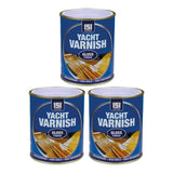 3X Yacht Varnish Gloss Paint 300ml Tin Paint