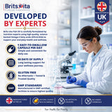 Brits Vita Omega 3 Fish Oil 1000mg, 60 Softgels, for Heart, Brain & Vision