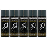5X Canbrush C25 Dark Grey Spray Paint 400ml