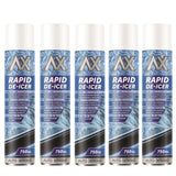 5X - Auto Extreme Fridge Freezer De-Icer Spray 750ml