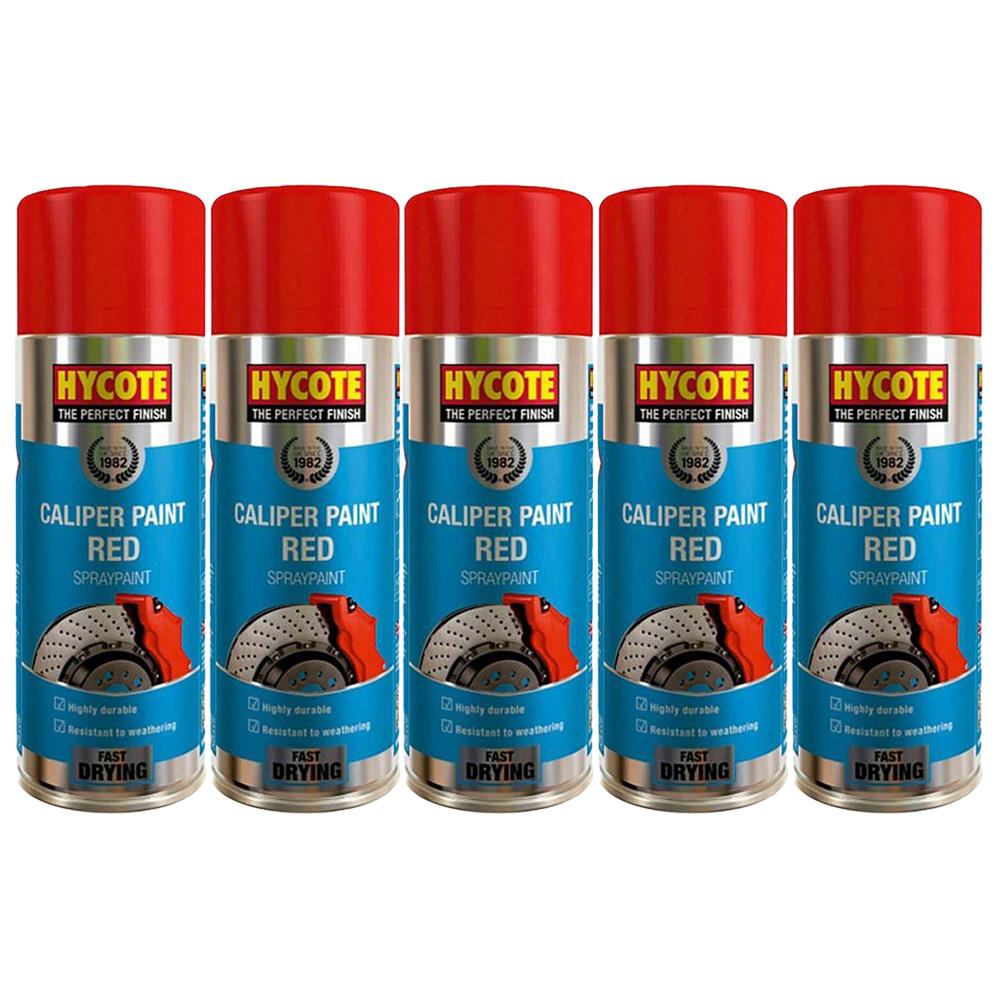 5X Hycote Red Caliper Spray Paint 400ml
