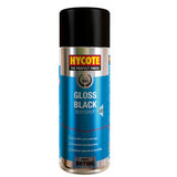 4X Hycote Bodyshop Gloss Black Spray Paint 400ml