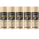 5X Paint Factory Cottage Cream Gloss Spray Paint 400ml