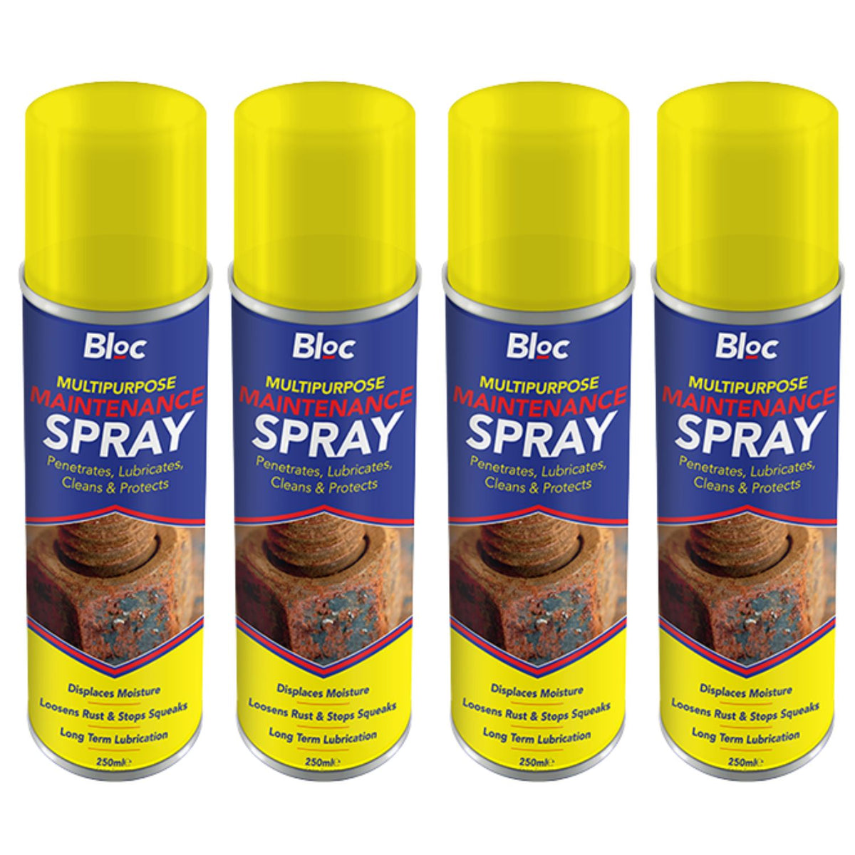 4X Bloc Penetrating Maintenance Professional Spray 250ml