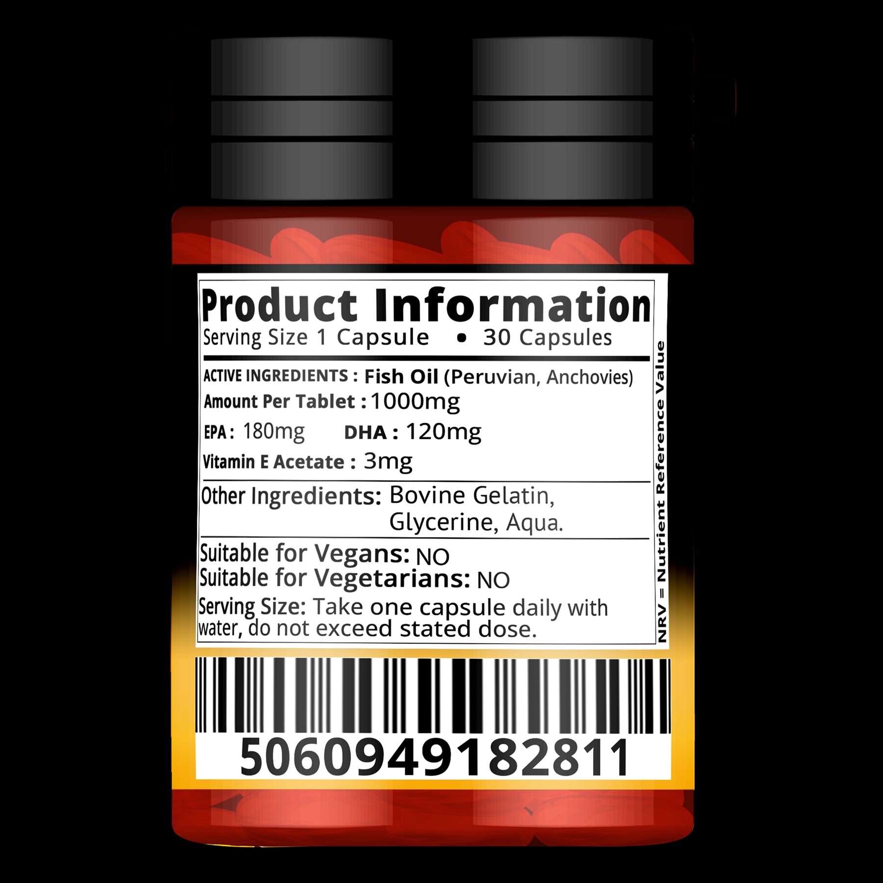 Omega 3 Fish Oil 1000mg - 30 Capsules Fish Oil