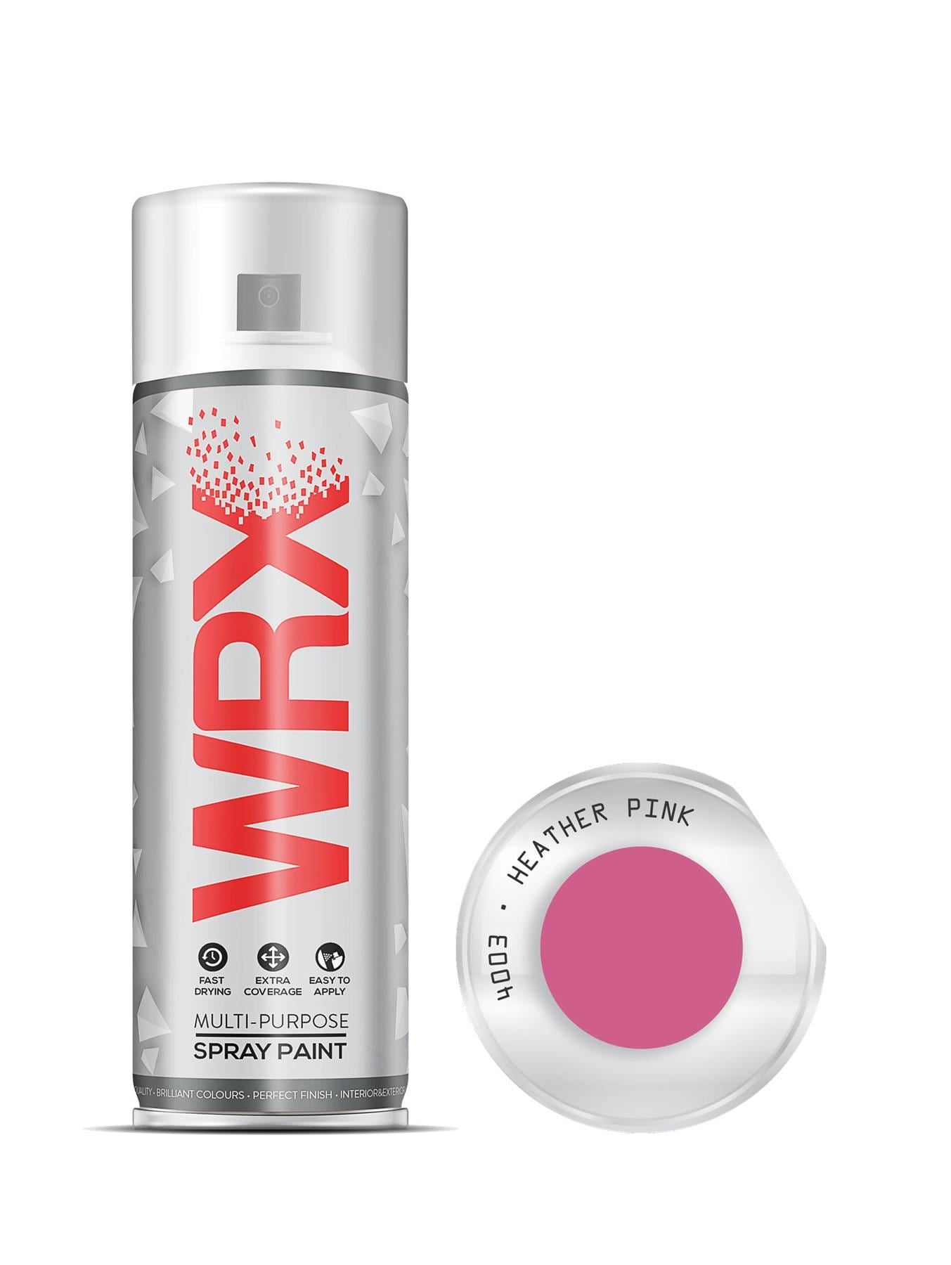 12X WRX Heather Pink Multi Purpose Spray Paints 400ml