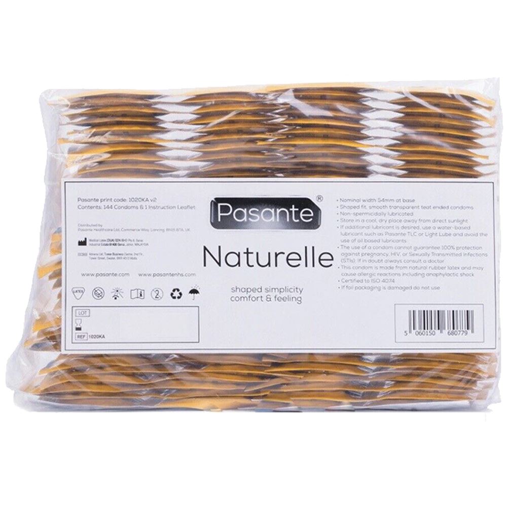 6X - PASANTE NATURELLE NON-SPERMICIDALLY LUBRICATED CONDOM Male Condom