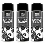 3X 151 Black Gloss Spray Paint 400ml