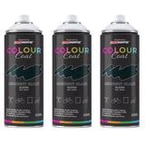 3X Midnight Black RAL 9005 Gloss Spray Paint 400ml