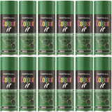 12X Paint Factory Grass Green Gloss Spray Paint 400ml.