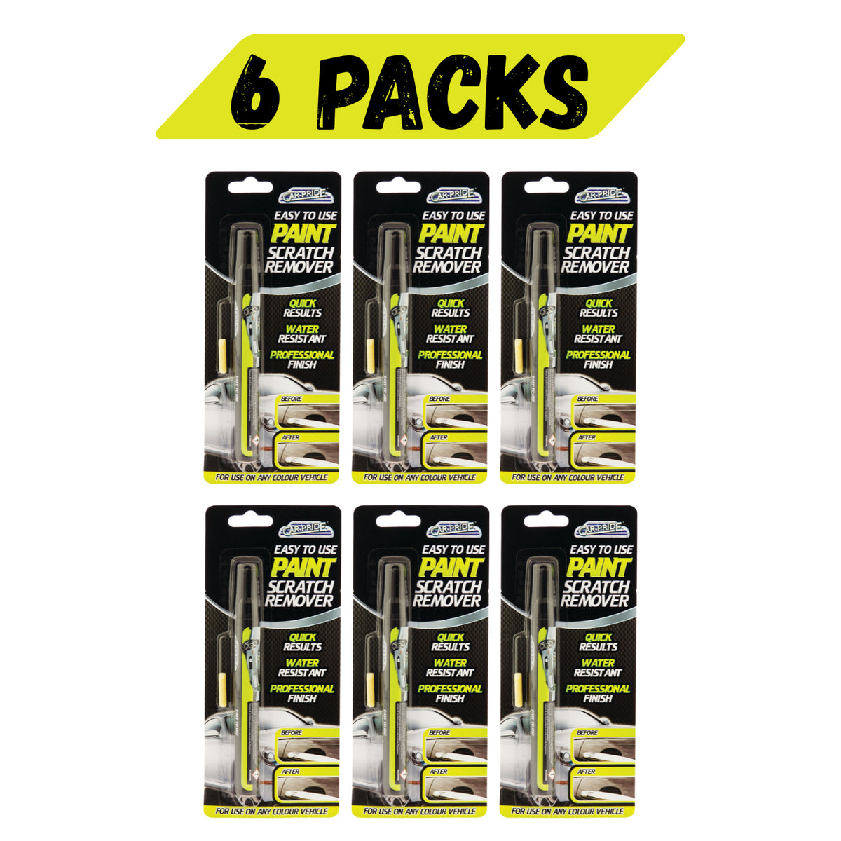 6X Car Scratch Remover Pen Repair For Any Vehicle Colour Professional Finish 21g