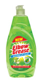 Elbow Grease apple fresh washing up liquid in a green bottle, effective for cleaning dishes and pans