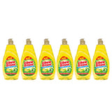 Six bottles of Elbow Grease washing up liquid lemon for effective dish cleaning and grease removal