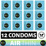 12X EXS Air Thin Condoms Male Condom