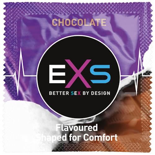 24X EXS Flavoured Latex Condoms Hot Chocolate Male Condom