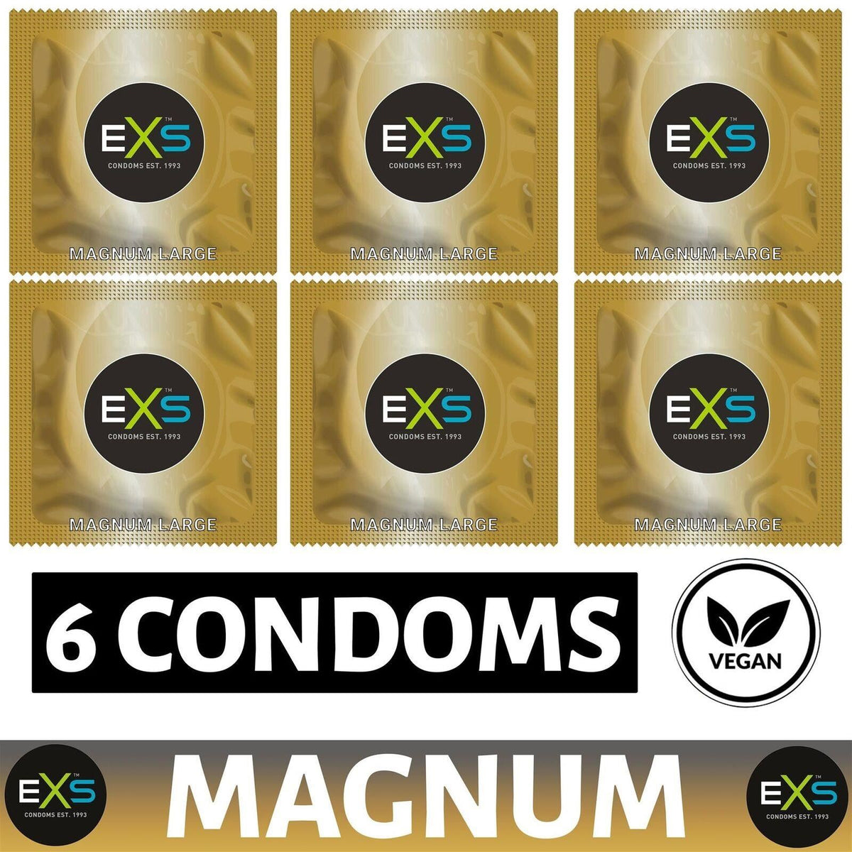 6X EXS Magnum Condoms Male Condom
