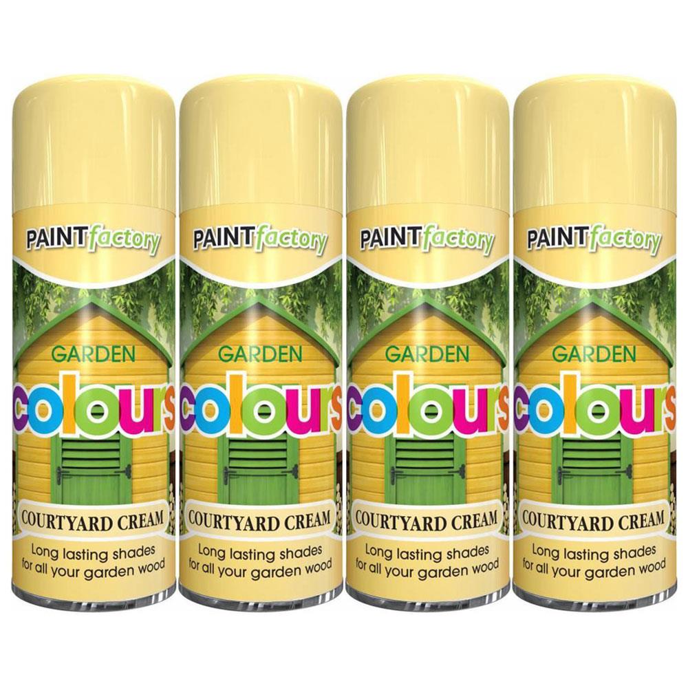 4X Paint Factory Courtyard Cream Spray 400ml